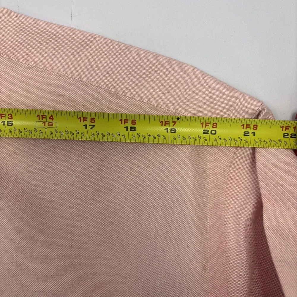 Vtg Polo Ralph Lauren Yarmouth Shirt Men 17 34 Pink Cotton Oxford‎ Flesh Pony